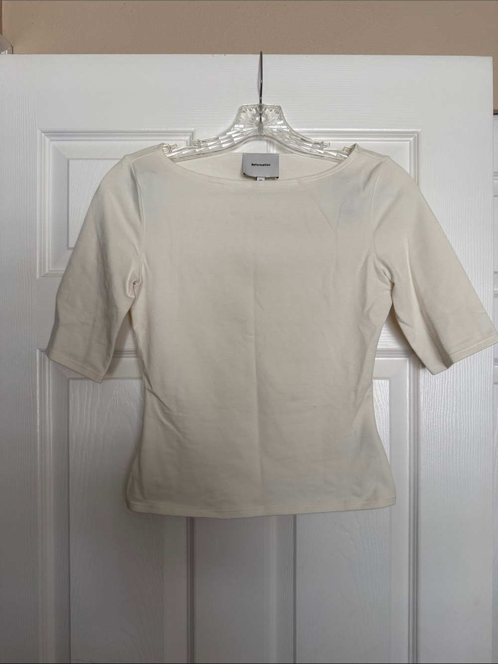 Reformation Fior Di Latte Santino Knit Top XS